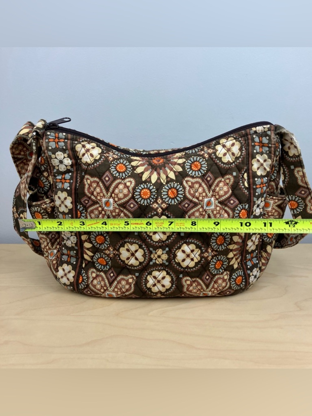 Vera Bradley Set Shoulder Bag Purse & Wallet Brown Floral Pattern - Picture 10 of 16